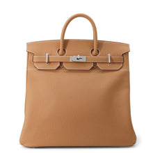 将图像加载到图库查看器中，HERMES HAUT A COURROIES Gold Togo Leather Size 40
