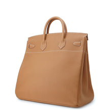 将图像加载到图库查看器中，HERMES HAUT A COURROIES Gold Togo Leather Size 40
