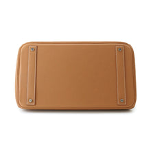 将图像加载到图库查看器中，HERMES HAUT A COURROIES Gold Togo Leather Size 40
