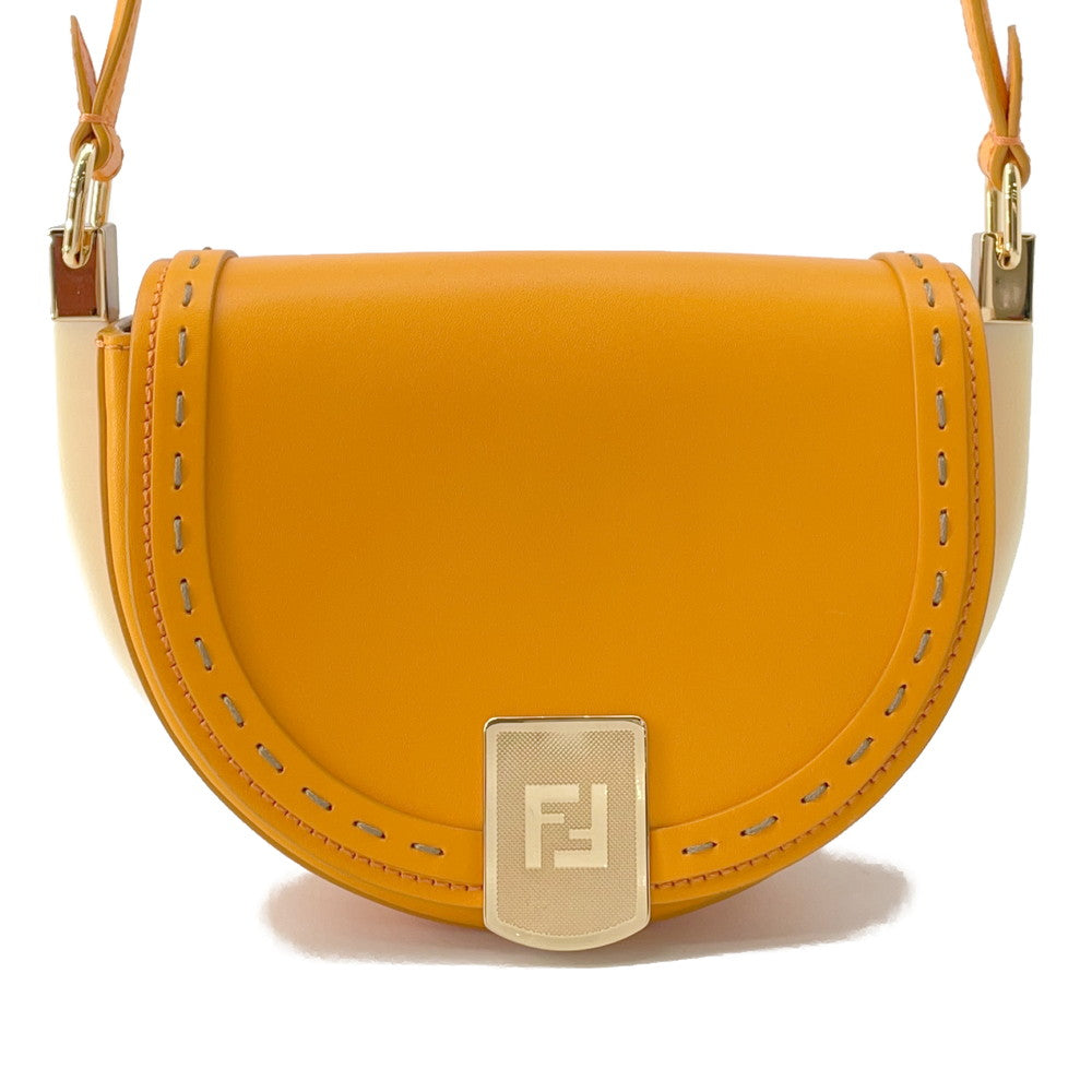 FENDI Moonlight Shoulder Bag Orange8BT346 Leather