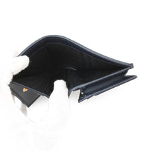Load image into Gallery viewer, GUCCI Horsebit 1955 Compact Wallet Beige/Navy621887 Straw/Leather
