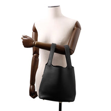 将图像加载到图库查看器中，HERMES Picotin Lock Black Taurillon Clemence Size MM
