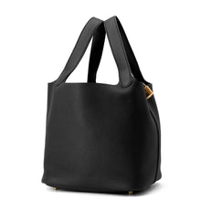 将图像加载到图库查看器中，HERMES Picotin Lock Black Taurillon Clemence Size MM
