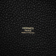 将图像加载到图库查看器中，HERMES Picotin Lock Black Taurillon Clemence Size MM
