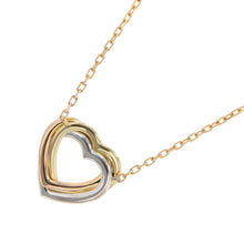将图像加载到图库查看器中，CARTIER Trinity Heart Diamond NecklaceB7061200 K18YG K18PG K18WG
