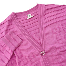 Load image into Gallery viewer, HERMES chaine d&#39;ancre cardigan Size 34 Pink Silk57% Cotton43%
