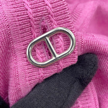 Load image into Gallery viewer, HERMES chaine d&#39;ancre cardigan Size 34 Pink Silk57% Cotton43%
