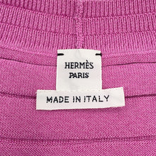 Load image into Gallery viewer, HERMES chaine d&#39;ancre cardigan Size 34 Pink Silk57% Cotton43%
