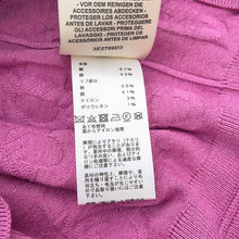 Load image into Gallery viewer, HERMES chaine d&#39;ancre cardigan Size 34 Pink Silk57% Cotton43%

