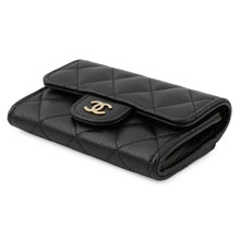 Load image into Gallery viewer, CHANEL Classic Flap Card Case BlackAP4096 Caviar Leather
