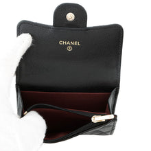 Load image into Gallery viewer, CHANEL Classic Flap Card Case BlackAP4096 Caviar Leather
