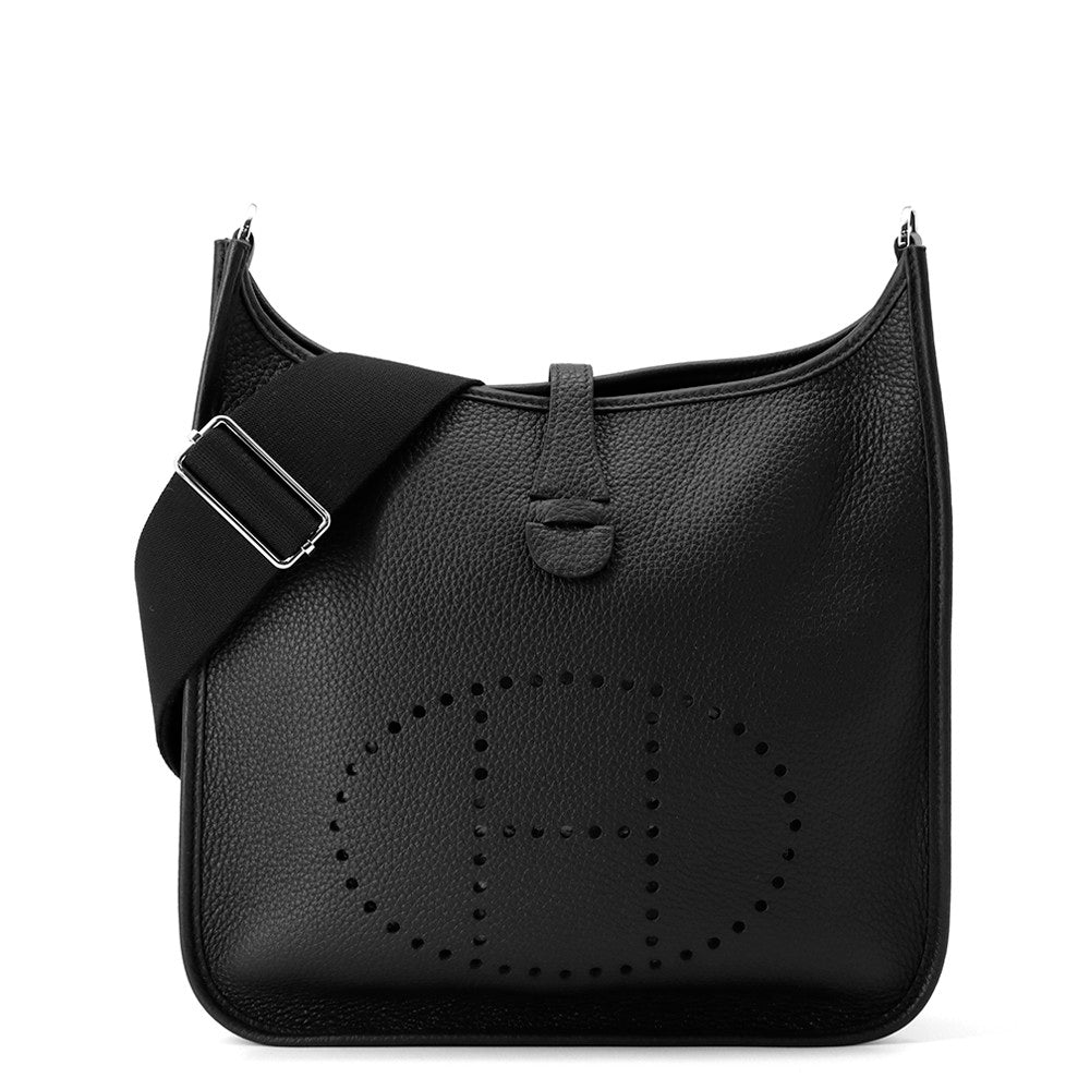 HERMES Evelyne 3 Black Taurillon Clemence Size PM