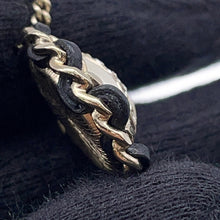 Load image into Gallery viewer, CHANEL ★CC Logo Necklace Metal Leather Rhinestone Faux Pearl
