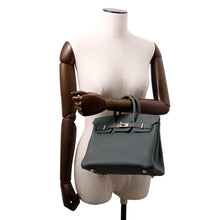 将图像加载到图库查看器中，HERMES Birkin Vert Mangrove Togo Leather Size 25
