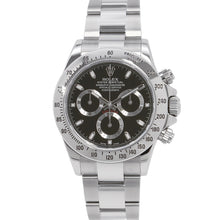 将图像加载到图库查看器中，ROLEX Cosmograph Daytona W40mm Stainless Steel Black Dial116520
