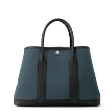 Load image into Gallery viewer, HERMES Garden Party Vert Chypre/Black Toile Officier Negonda Leather Size TPM
