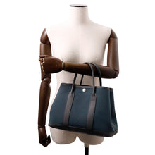 Load image into Gallery viewer, HERMES Garden Party Vert Chypre/Black Toile Officier Negonda Leather Size TPM
