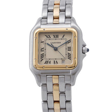 将图像加载到图库查看器中，CARTIER PANTHERE MM 1 row H36.4mm×W26.6mm Stainless Steel K18YG Ivory Dial83083241
