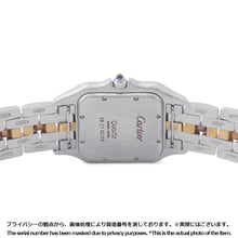 将图像加载到图库查看器中，CARTIER PANTHERE MM 1 row H36.4mm×W26.6mm Stainless Steel K18YG Ivory Dial83083241
