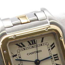 将图像加载到图库查看器中，CARTIER PANTHERE MM 1 row H36.4mm×W26.6mm Stainless Steel K18YG Ivory Dial83083241
