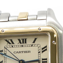 将图像加载到图库查看器中，CARTIER PANTHERE MM 1 row H36.4mm×W26.6mm Stainless Steel K18YG Ivory Dial83083241
