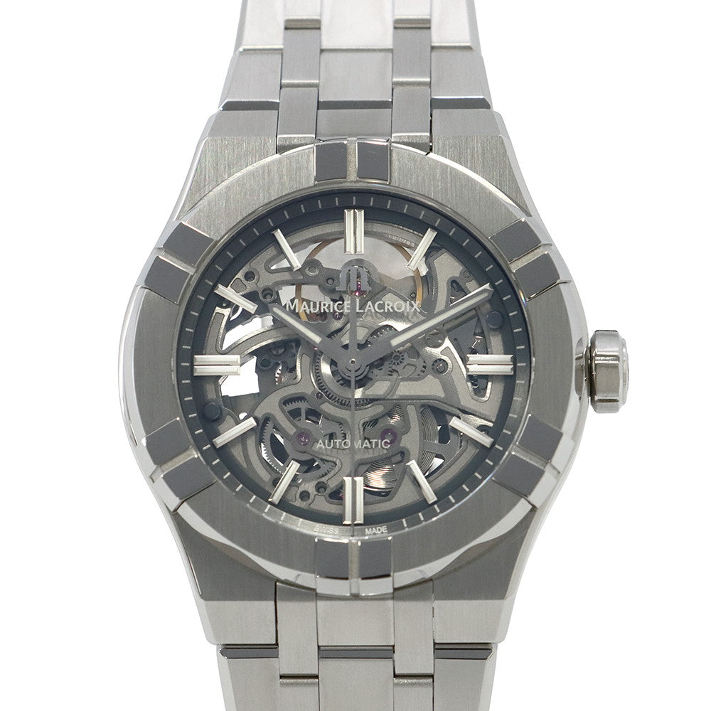 MAURICE LACROIX Icon Automatic Skeleton W39mm Stainless Steel Dark Gray/Sapphire Crystal/Flange DialAI6007-SS002-030-1