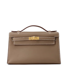 将图像加载到图库查看器中，HERMES PochetteKelly Etoupe Swift Leather

