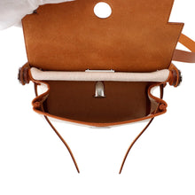 Load image into Gallery viewer, HERMES Herbag zip Fauve Toile H Vache Hunter Leather Size Mini
