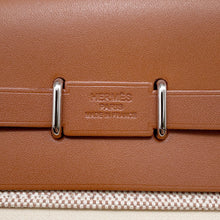 Load image into Gallery viewer, HERMES Herbag zip Fauve Toile H Vache Hunter Leather Size Mini
