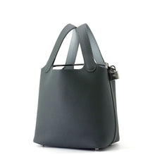 Load image into Gallery viewer, HERMES Picotin Lock Eclat Vert Mangrove/Guripantan Taurillon Clemence Swift Leather Size PM
