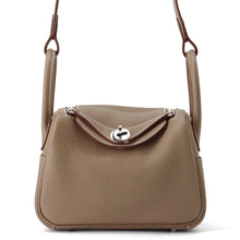 将图像加载到图库查看器中，HERMES Lindy Etoupe Taurillon Clemence Size Mini
