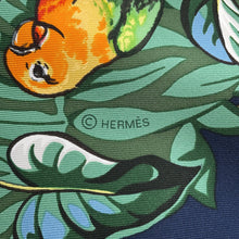 Load image into Gallery viewer, HERMES Carre Jungle Love Size 90 Marine/Vert/Orange Silk100%
