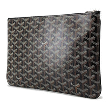 将图像加载到图库查看器中，GOYARD Senna Clutch Bag BlackSENAT2MMLTY01CL01P PVC Leather Size MM
