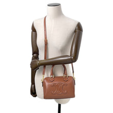 将图像加载到图库查看器中，CELINE Triomphe Travel Bag Tan113773DU3.04LU Smooth Calf Leather Size Small
