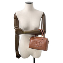 Load image into Gallery viewer, CELINE Triomphe Travel Bag Tan113773DU3.04LU Smooth Calf Leather Size Small
