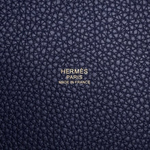 将图像加载到图库查看器中，HERMES Picotin Lock Blue Nuit Taurillon Clemence Size PM
