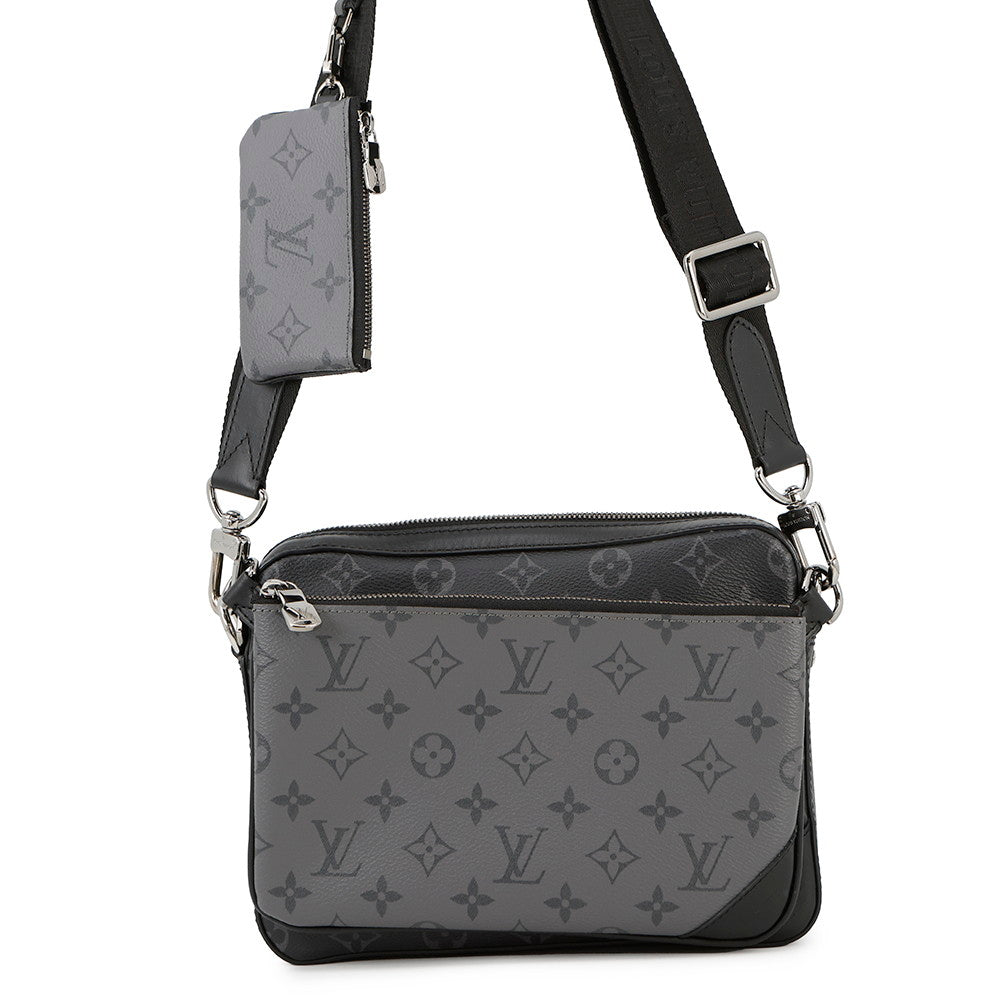 LOUIS VUITTON Trio Messenger NoirM69443 Monogram Eclipse Monogram Eclipse Reverse