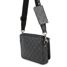 将图像加载到图库查看器中，LOUIS VUITTON Trio Messenger NoirM69443 Monogram Eclipse Monogram Eclipse Reverse
