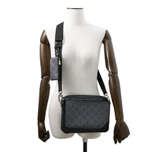 将图像加载到图库查看器中，LOUIS VUITTON Trio Messenger NoirM69443 Monogram Eclipse Monogram Eclipse Reverse
