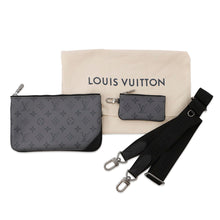 将图像加载到图库查看器中，LOUIS VUITTON Trio Messenger NoirM69443 Monogram Eclipse Monogram Eclipse Reverse
