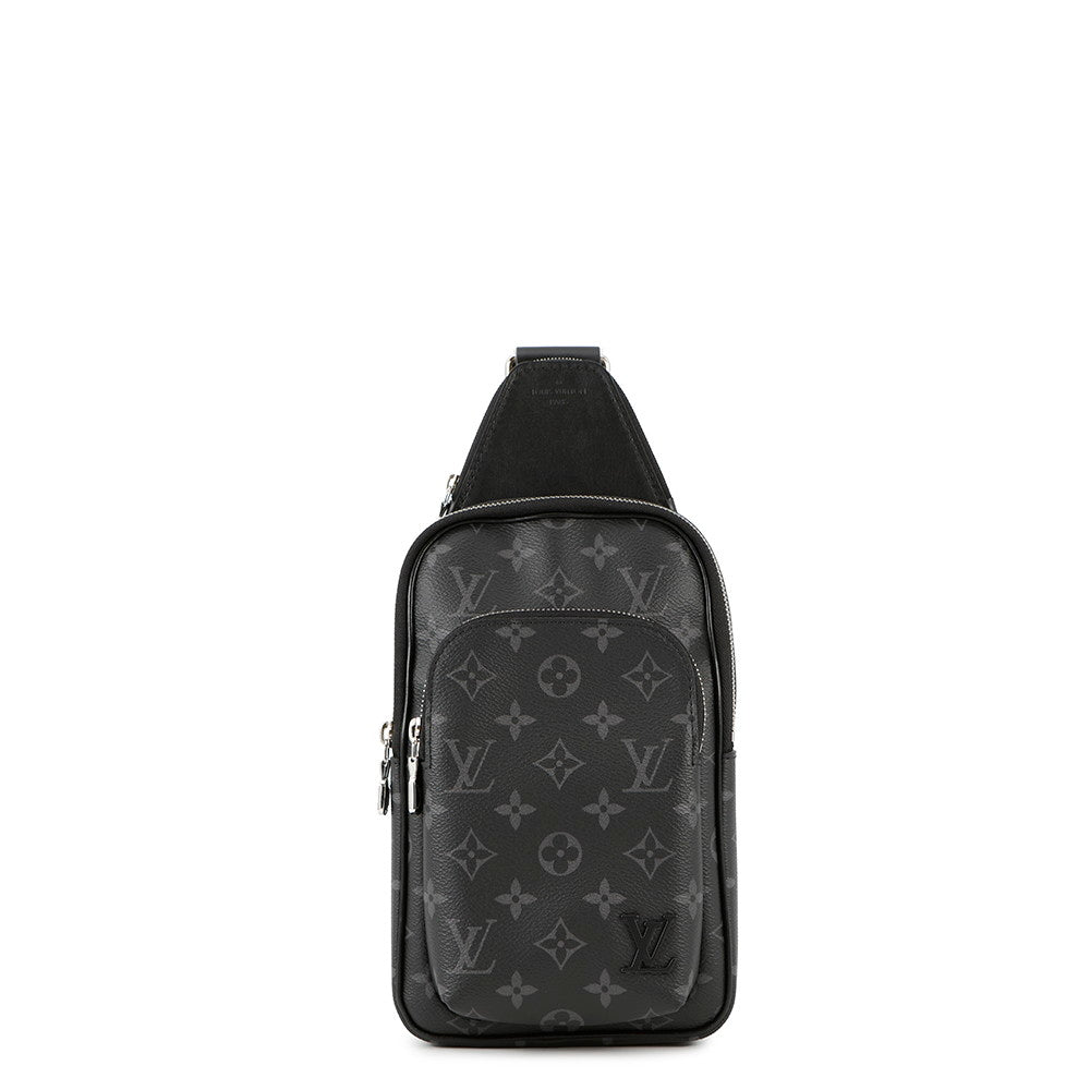 LOUIS VUITTON Avenue Sling Bag NoirM47137 Monogram Eclipse Size PM