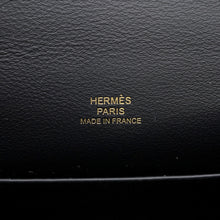 将图像加载到图库查看器中，HERMES PochetteKelly Black Swift Leather
