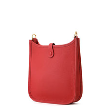 将图像加载到图库查看器中，HERMES Evelyne Long Rouge Piman Taurillon Clemence Size TPM
