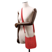 将图像加载到图库查看器中，HERMES Evelyne Long Rouge Piman Taurillon Clemence Size TPM
