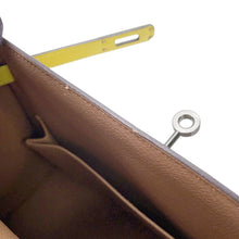 Load image into Gallery viewer, HERMES Kelly Sellier tricolor Chai/Mauve Sylvestre/Lime Epsom Size 25
