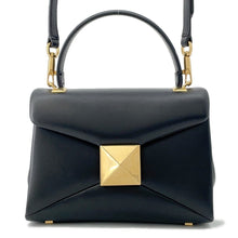 将图像加载到图库查看器中，Valentino Garavani One Studded 2-Way Handbag Black1W0B0L19HHX Leather Size Mini

