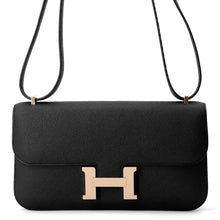 将图像加载到图库查看器中，HERMES Constance Elan Black Epsom
