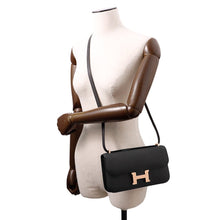 将图像加载到图库查看器中，HERMES Constance Elan Black Epsom
