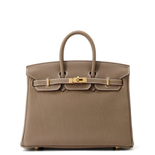 将图像加载到图库查看器中，HERMES Birkin Etoupe Togo Leather Size 25
