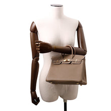 将图像加载到图库查看器中，HERMES Birkin Etoupe Togo Leather Size 25
